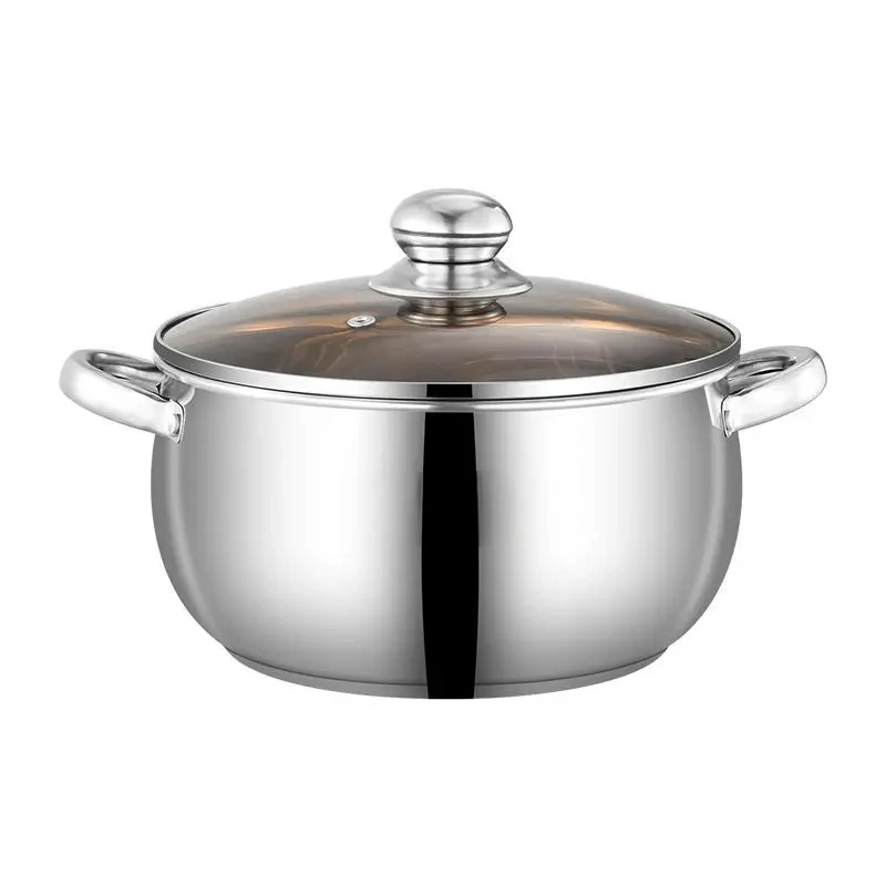 

Stainless Steel Multifunctional Soup Pot Cooking Pot with Thickened Bottom for Cooking Various Dishes Cookware Hotpot