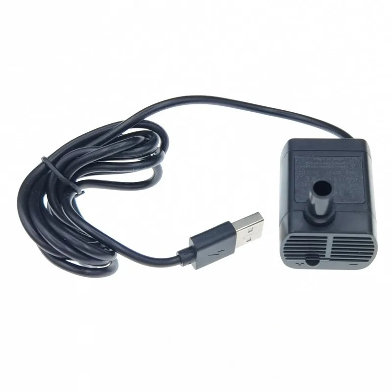 Power bank 2415-12 (con connettore USB nero) con pompa dell'acqua miniaturizzata USB silenziosa per animali domestici, 5V DC, senza spazzole. - Image 5