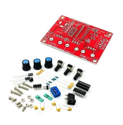 Adjustable Frequency and Amplitude DIY Kit: Sine/Triangle/Square Wave Signal Generator (1Hz to 1MHz)