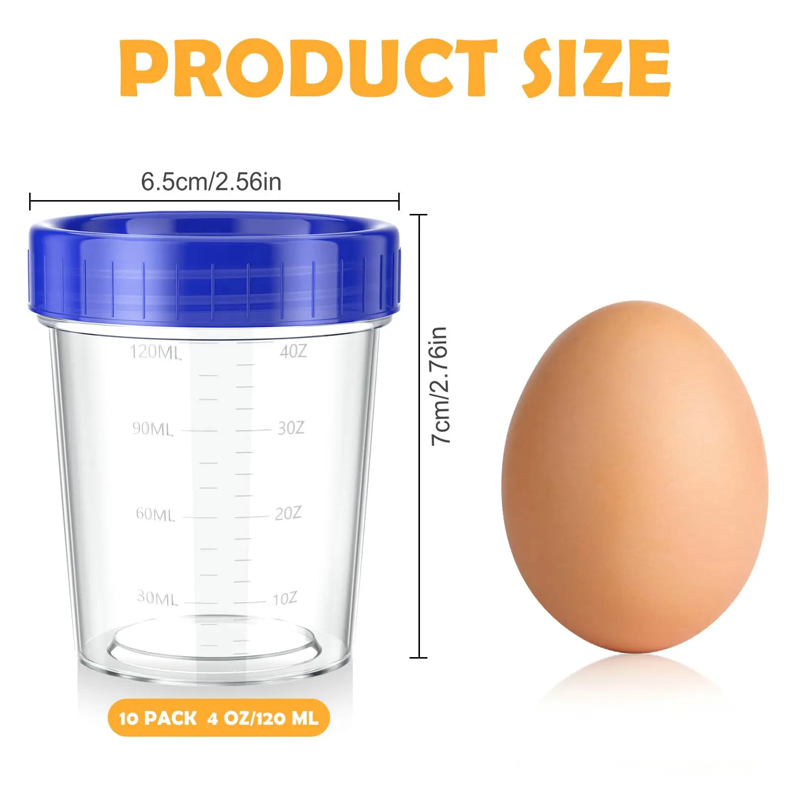 Food Storage Container 10 packs 4oz Salad Dressing Container with Lids Leakproof Screw Reusable Stackable Plastic Dip Sauce Containers