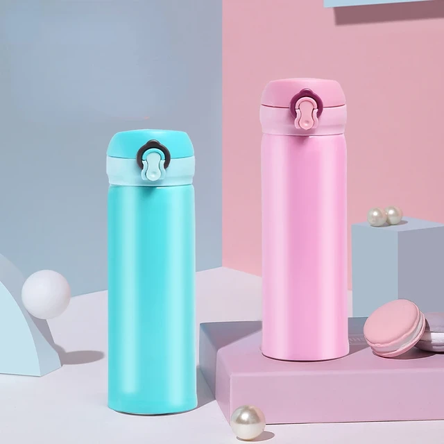 Botella termo de unicornio para niños y niñas, taza térmica de acero  inoxidable, tapa rebotante, botella de agua, regalos portátiles - AliExpress