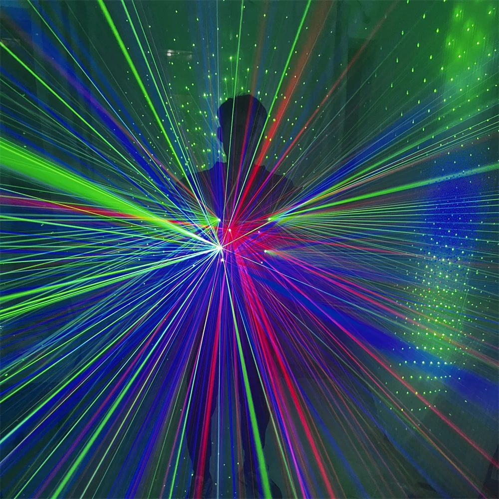 

Новый дизайн, красный зелёный синий лазерный робот, костюмы, Броня Laserman, для сценического диджея, танцевальное шоу, костюм для представлений, блестящая куртка, одежда