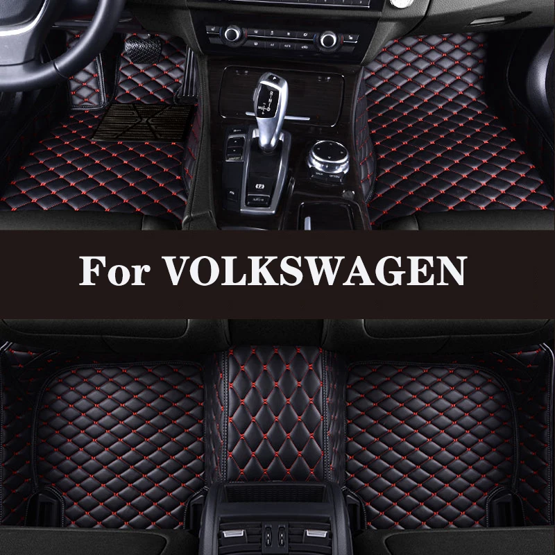 HLFNTF Full Surround Car Floor Mat For VOLKSWAGEN VW Amarok Atlas Beetle Jetta Bora Polo Golf Passat CC Car Accessories