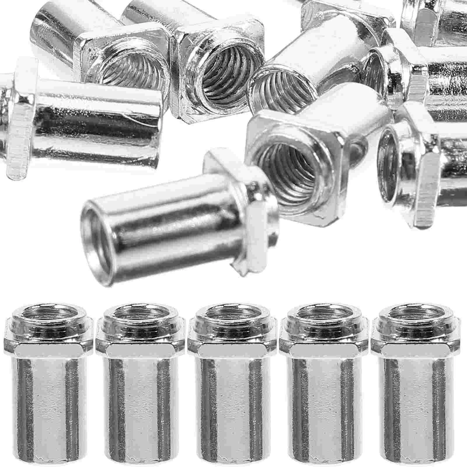 

20pcs Tom Lug Swivel Nut Snare Drum 5mm Swivel Nut Part Floor Drum Accessory