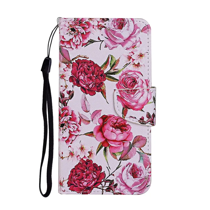 Leather Flip Wallet Case with Card Slots