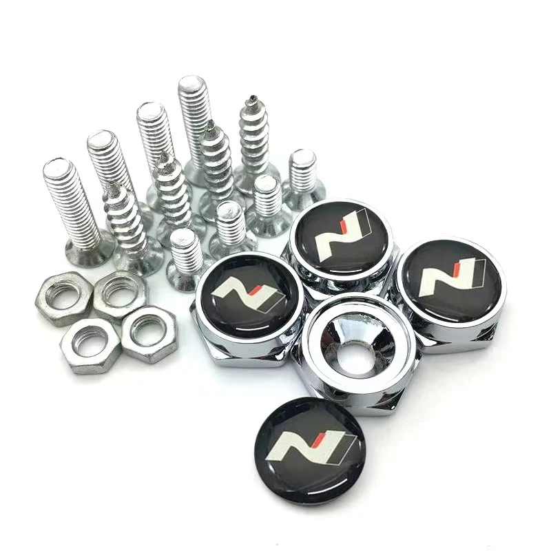 4 Pz/Set Accessori Per Auto Modificati Viti Antifurto Per Targa Per Hyundai N Line I30 I20 Elantra Sonata Accent Tucson Azera