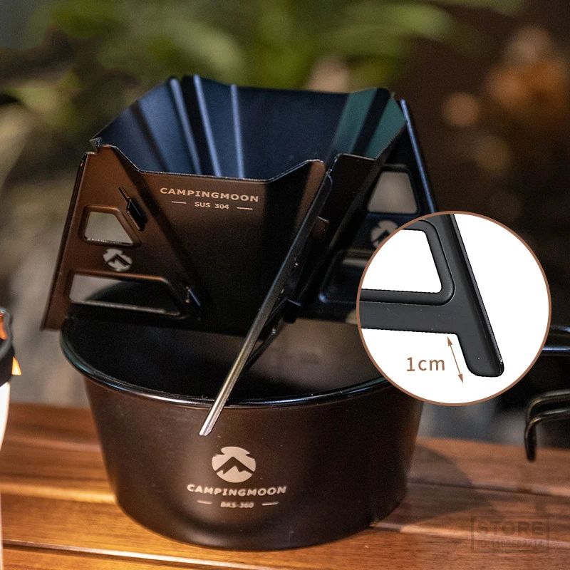 야외 캠핑 장비, 휴대용 커피 보관, 스테인리스 스틸 접이식 커피 필터 깔때기