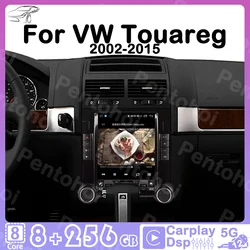 Pentohoi-Autoradio pour Volkswagen VW Touareg, écran de placements 2002-2015, navigateur Carplay, lecteur vidéo à limitation, Android 12, 5G