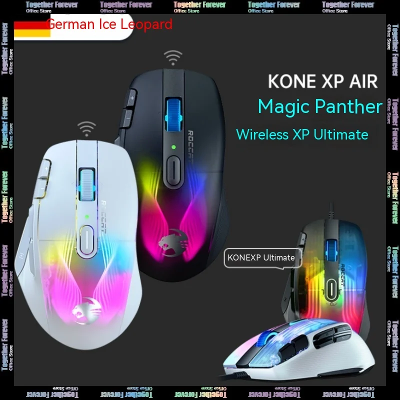 

Roccat Kone Xp Wireless Mouse Fast Charging Base 3d Dynamic Rgb Low Delay Fps Gaming Mouse Three Mode Ergonomics Pc Gamer Gifts