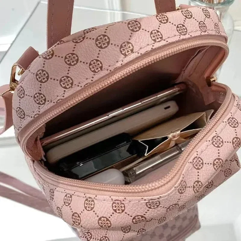Women's Handbag Single Shoulder Crossbody Bag Double Shoulder Backpack Fashion All-matching Large Capacity Leisure Backpack - 5