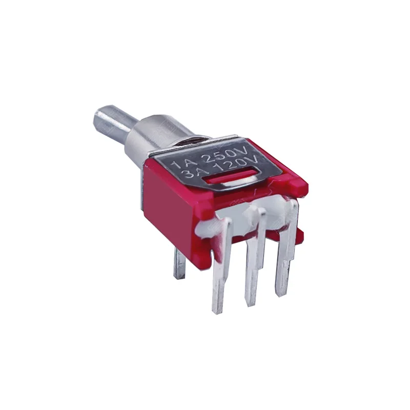 Dailywell 5mm Panel Mount Sub-Miniature Toggle Switches 5Pin ON-ON 2-Way SPDT Horizontal Bend switch 5pcs
