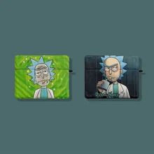 

Cartoon Rick Green Black AirPods 3 Case Apple AirPods 2 Case Cover AirPods Pro Case IPhone Earphone Accessories Air Pod Case