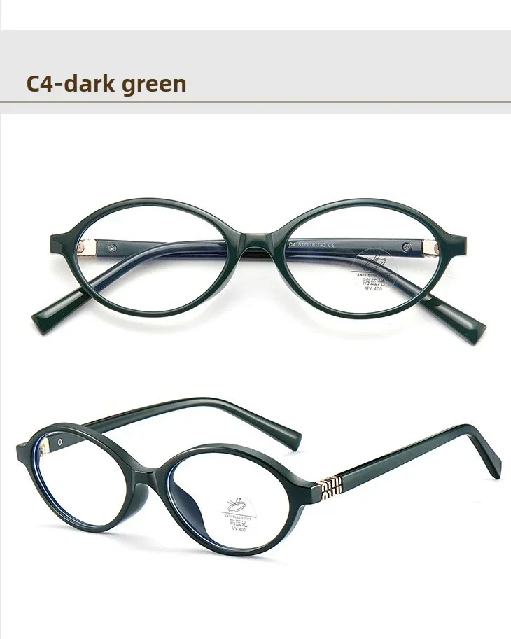 Oval Reading Glasses - Classic Oval Frames With Photochromic Lenses For Women Small Frames