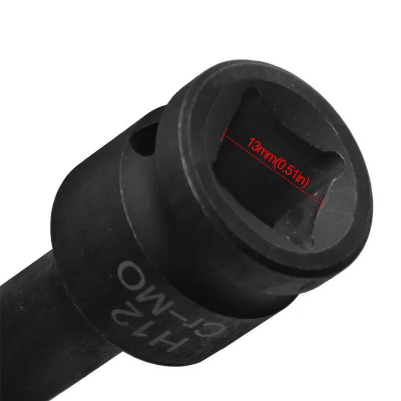 1/2 Inch Pneumatic Wrench Drive Impact Socket Set Hex Bits Hexagon Screw Socket Lengthened  H4 H5 H6 H7 H8 H9 H10 H12 Cr-MO 5