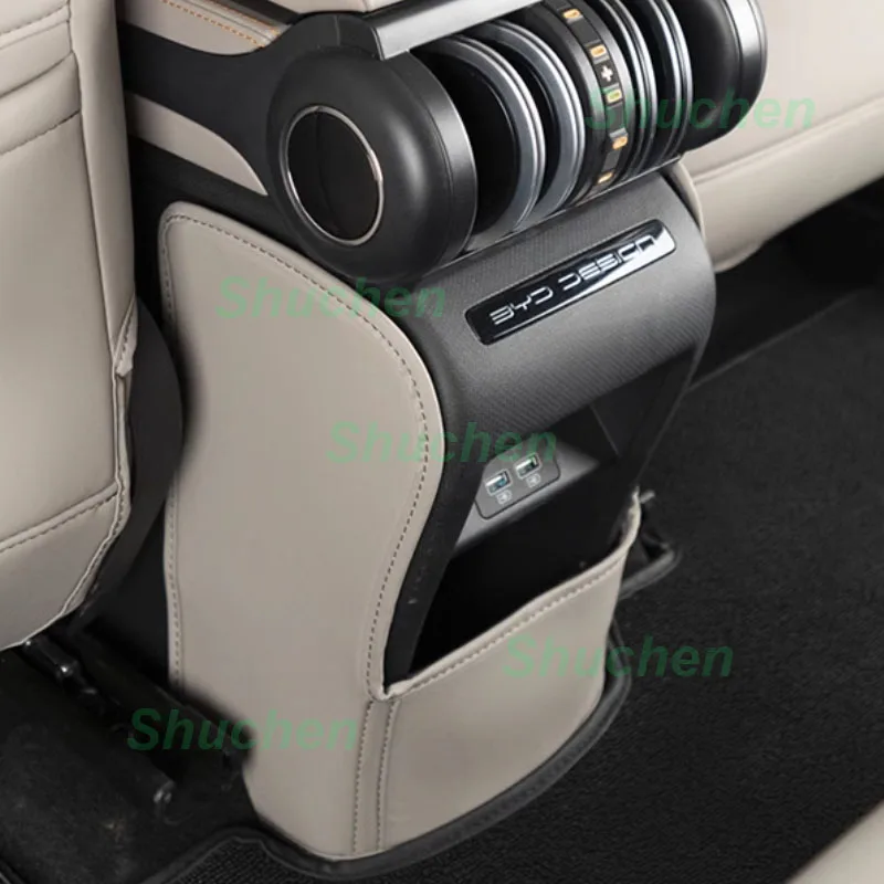 Car Seat Anti-kick Mat for BYD Atto 3 Yuan Plus EV-Anti-dirty Rear Row Seat Back Kick Protector Interior Accessories