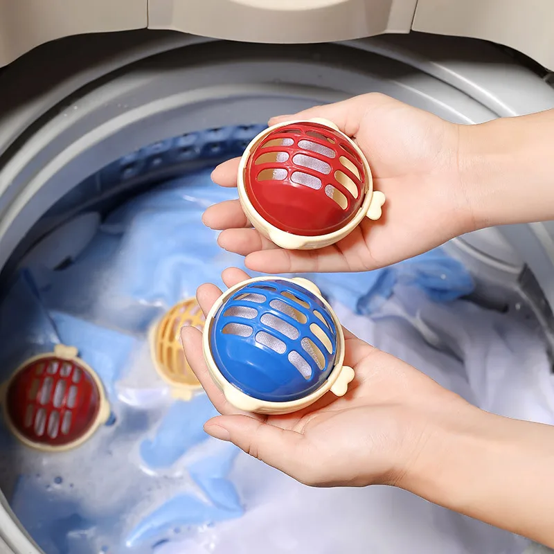 Globefish Laundry Ball Washing Machine Filter Lint Removal Sticky Hair Anti-entanglement Hair Remover Washing Clean Floaters New