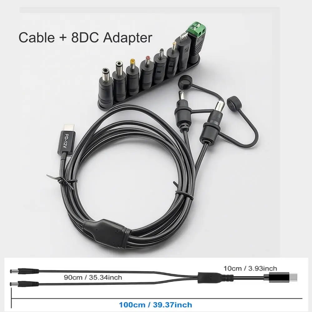 ตัวเลือกสินค้า สายชาร์จ USB-C 12V 2 in 1 สำหรับจอ LCD กล้อง วิทยุ โทรทัศน์