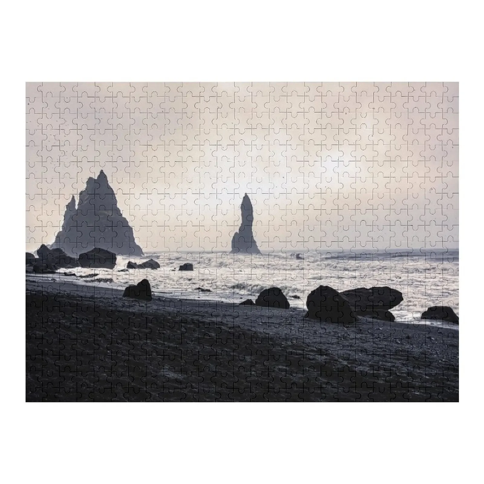 World famous Black Beach, Reynisfjara Black Sand Beach, Iceland Jigsaw Puzzle Customizeds For Kids Puzzle