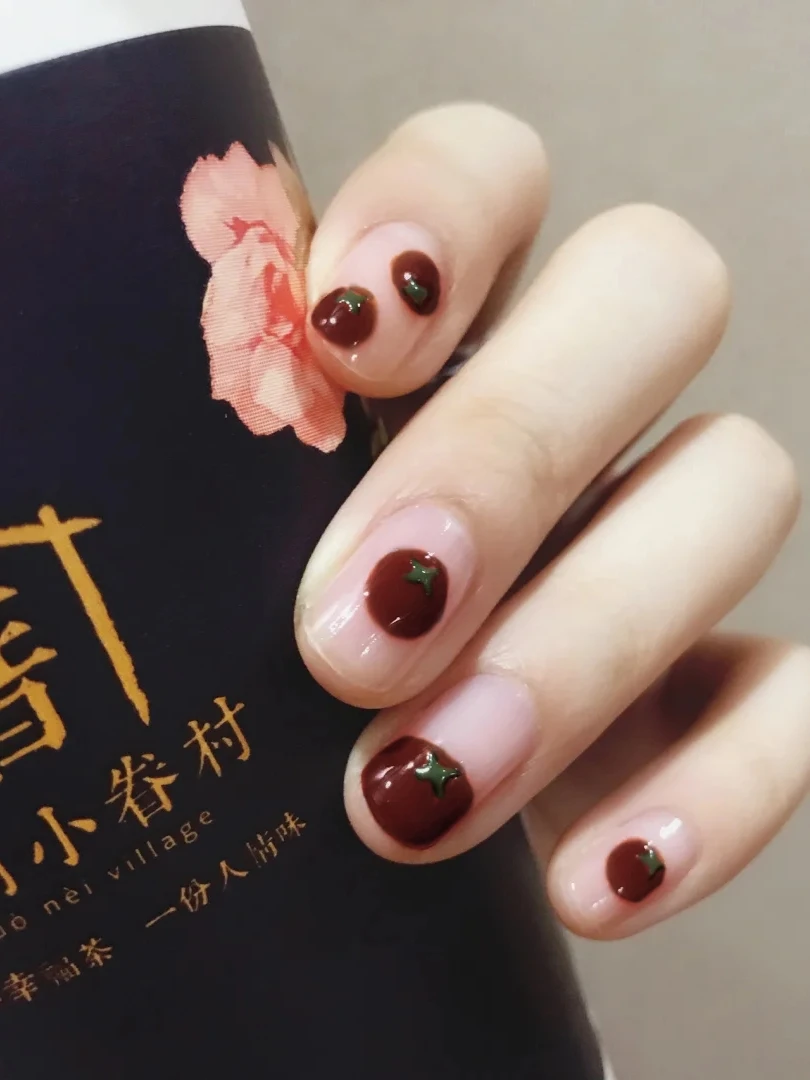 

White, cute, detachable, wearable gel, no-bake nails, full sticker, waterproof