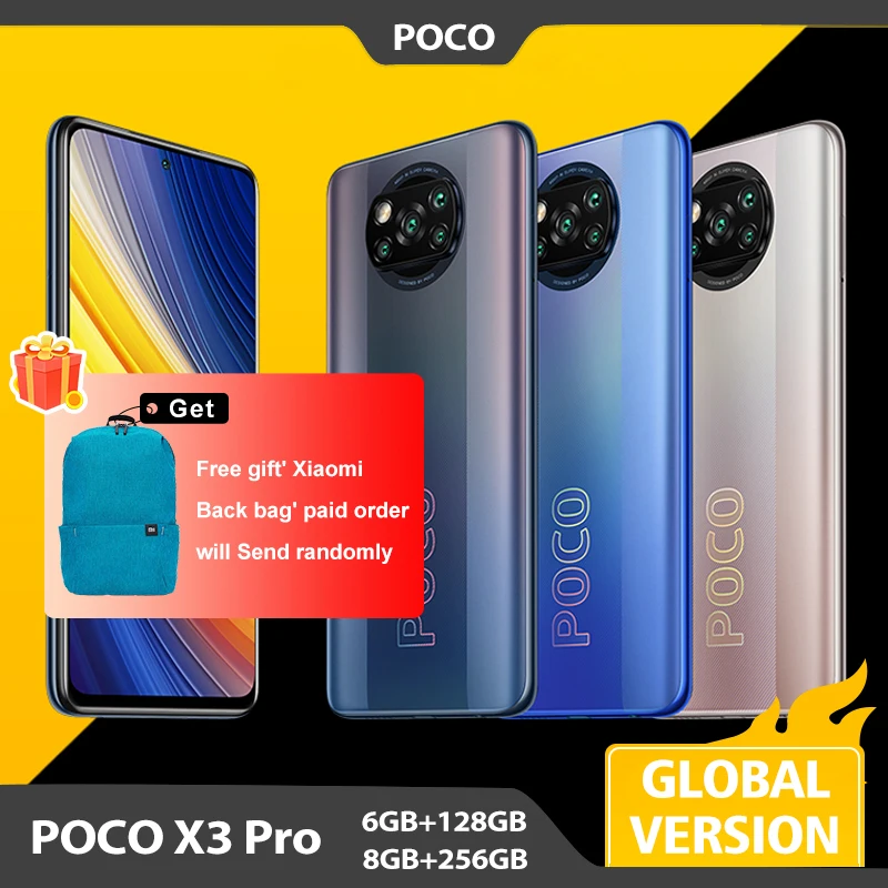 Global Version POCO X3 Pro 6GB 128GB / 8GB 256GB Mobile Phone Snapdragon 860 120Hz DotDisplay 732G 48MP Camera 5160 Battery NFC|Cellphones| - AliExpress