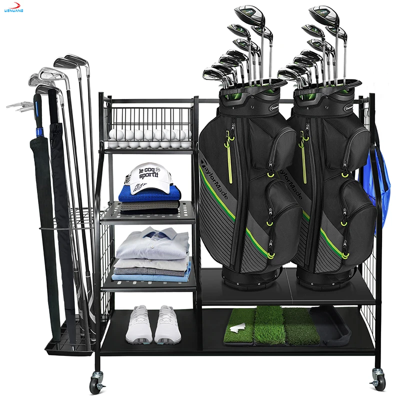 Golf Storage Garage Organizer,Golf Bag Storage Stand Other Golfing