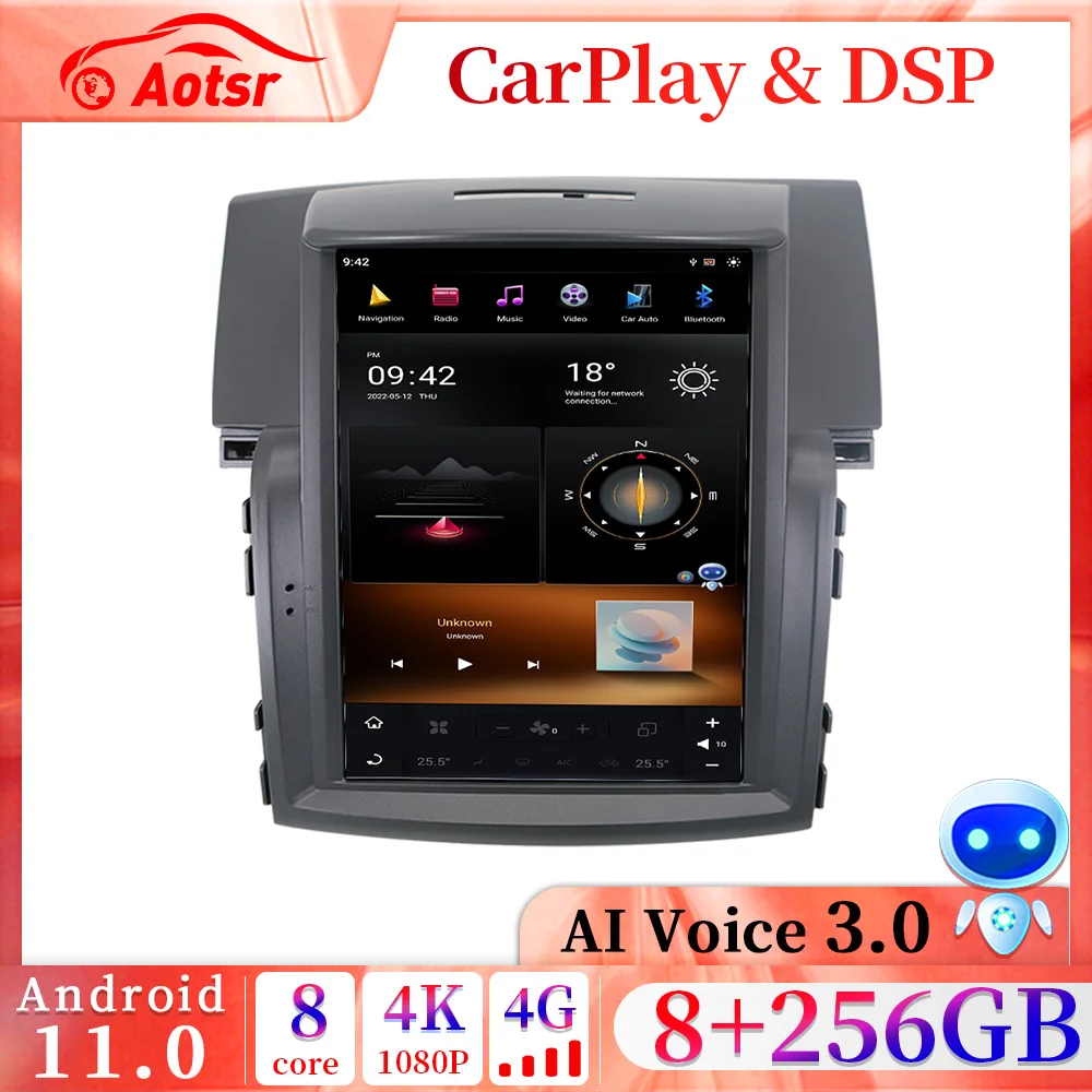 

For Honda CRV C-RV 2012-2016 10.4" Tesla screen Android 11.0 car radio Auto Stereo Multimedia GPS Navigation Player Video Tape