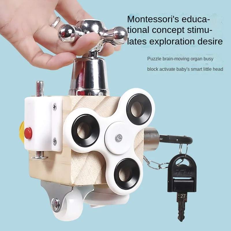 

Деревянный пазл для раннего развития детей, разблокировка, разблокировка, занятые блоки, детская доска