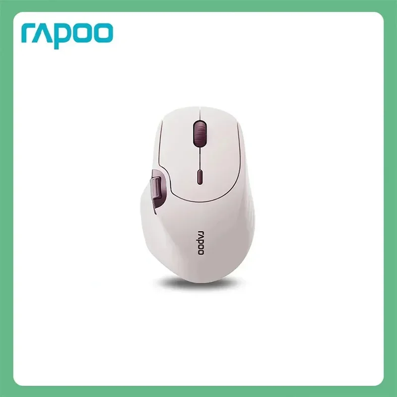 RAPOO MT560 100% 무선 마우스, 블루투스 3가지 모드, 마그네틱 사이드 스크롤 휠, 컴퓨터 사무용, 무음 버튼 포함