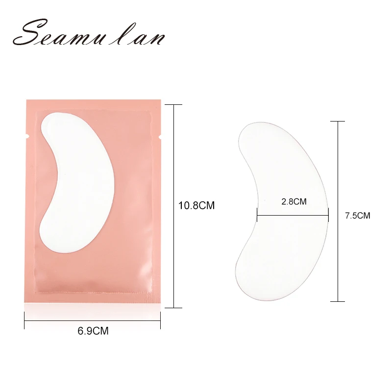 Eyelash Extension Patches 50 Pairs Makeup Gel Pad Under Eye Pads Stickers For Extension