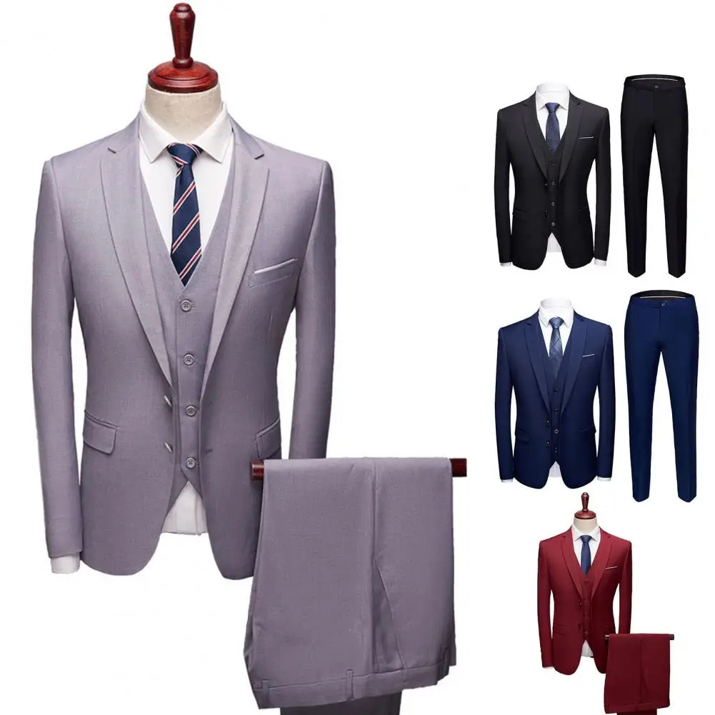 Terrific Suit Separates Long Sleeve Plus Size Slim Fit Formal Suit Separates  Buttons Business Suit for Banquet
