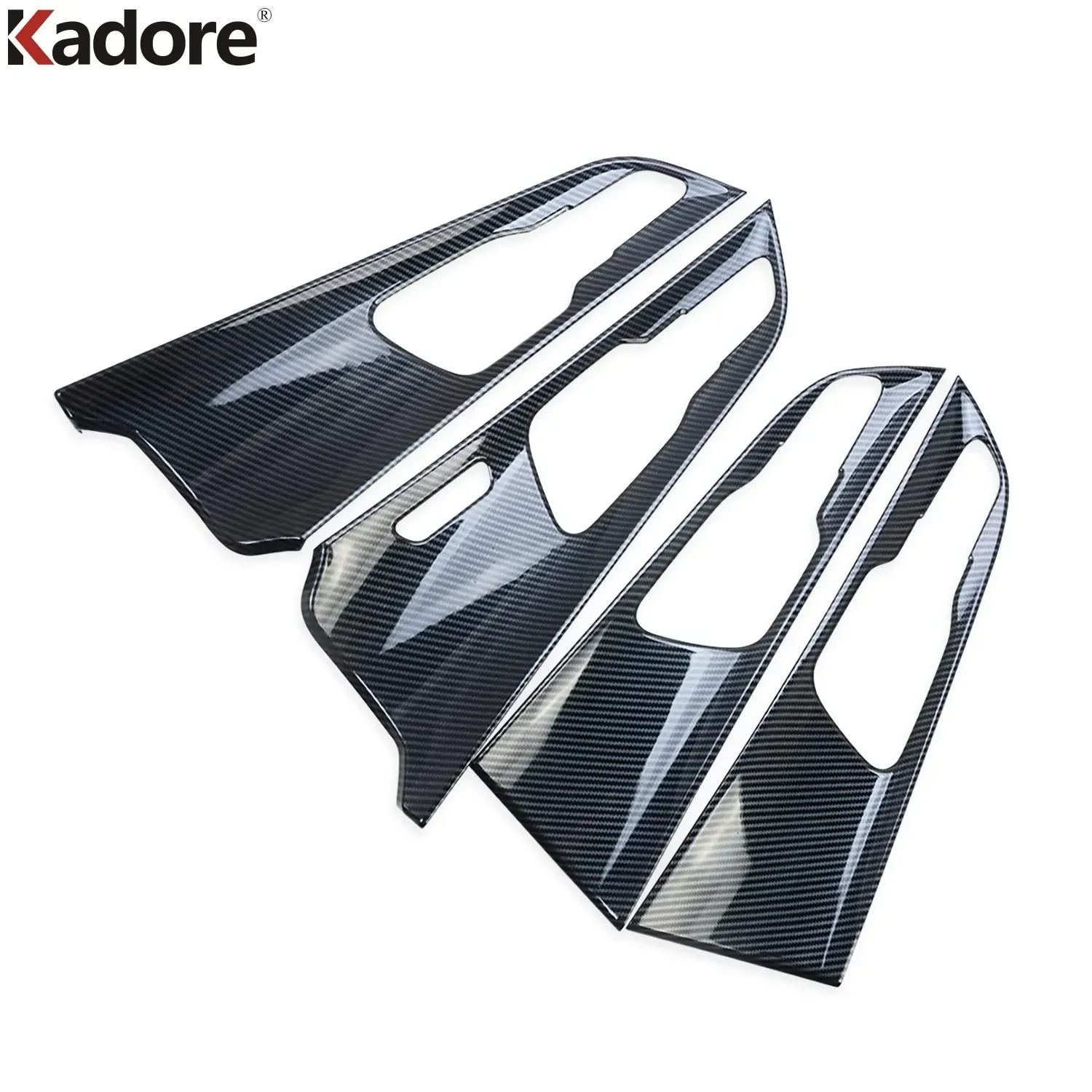 Coprimaniglie In Fibra Di Carbonio Cromato Per Kia Sportage LHD 2023-2025 – Set 4 Porte, Adesivo Resistente