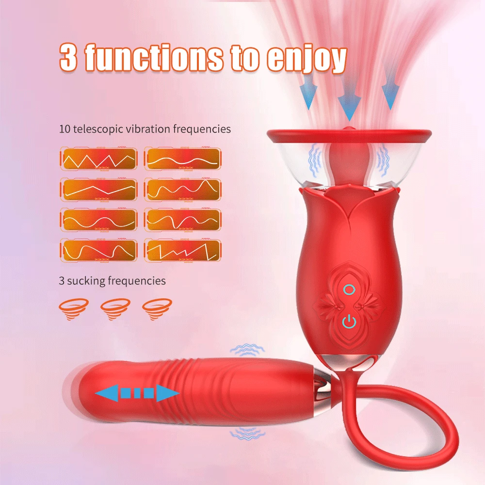 Rose Sucking Vibrator for Women Nipple Clit Stimulator Vibrating Egg Dildo Vibrators Clitoris Sucker Vibator Sex Toy for Women S03b8de9226664a07935a25a502d6e349H