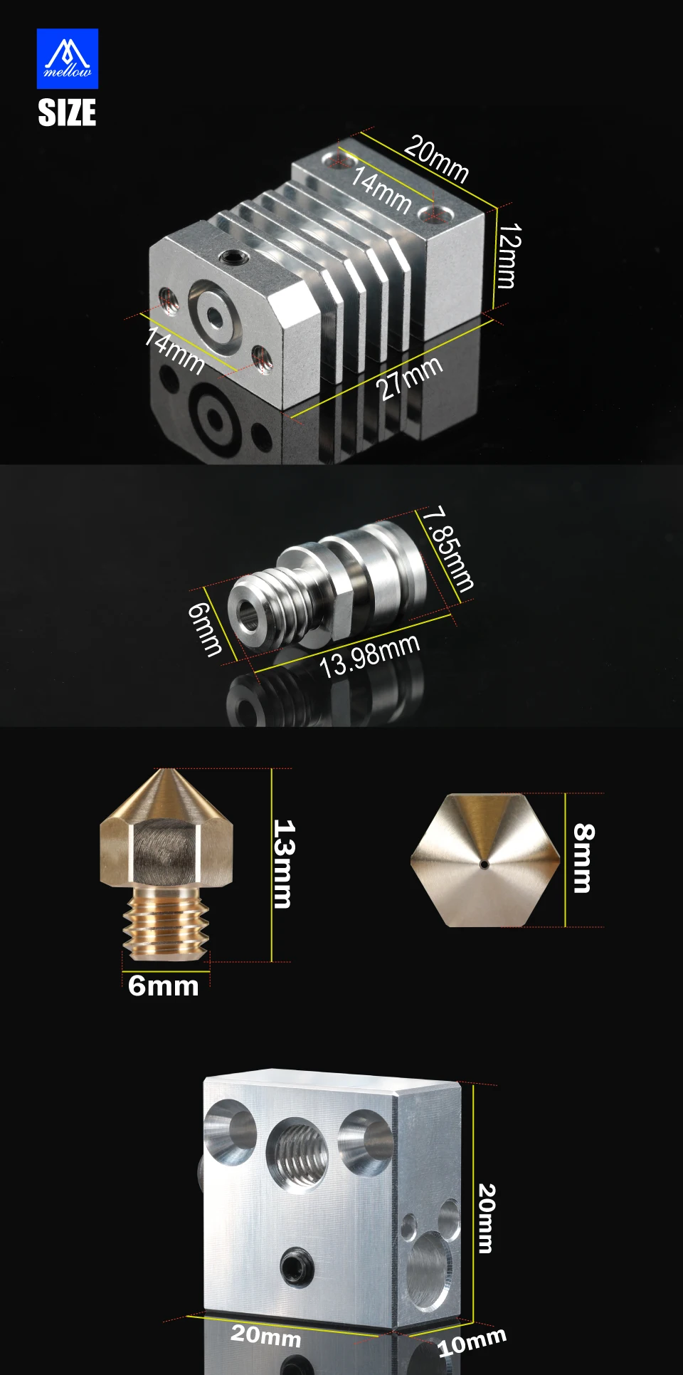 kit de extrusora com mangas de upgrade