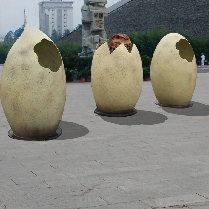 Modello Di Uovo Di Dinosauro Animatronic Artificiale Del Parco Di Divertimenti