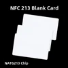 10/50pcs NFC Ntag216 Ntag215 Ntag213 White Card TAG ISO14443A RFID Cards Ntag 213 Chip for all NFC enabled phones 3