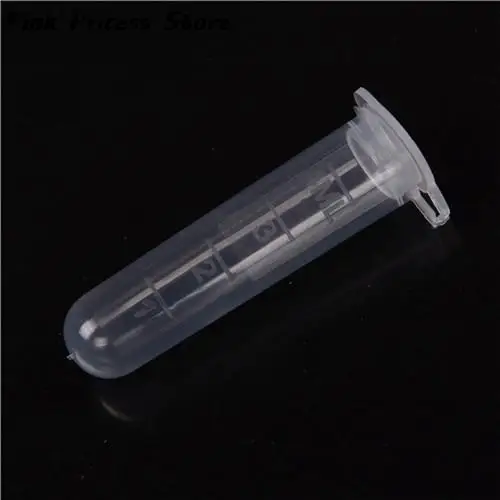 30Pcs 5ml Plastic test tubes with clear scale centrifuge tube with lip Graduation EP tube centrifuge tube,plastic test tubes
