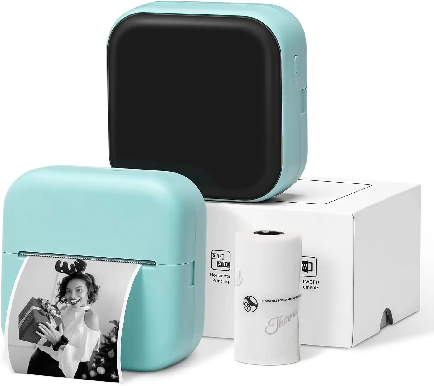 Phomemo mini pocket printer m02x inkless printer blutooth thermal