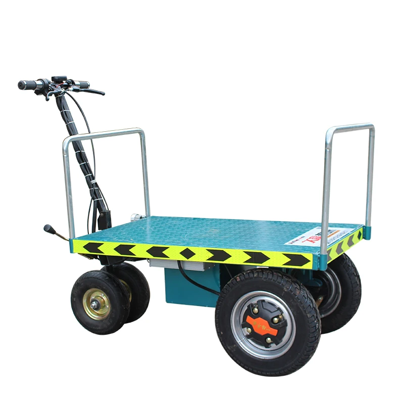 YY Folding Platform Trolley Electric Trolley Portable Trailer Pull Tile Cart