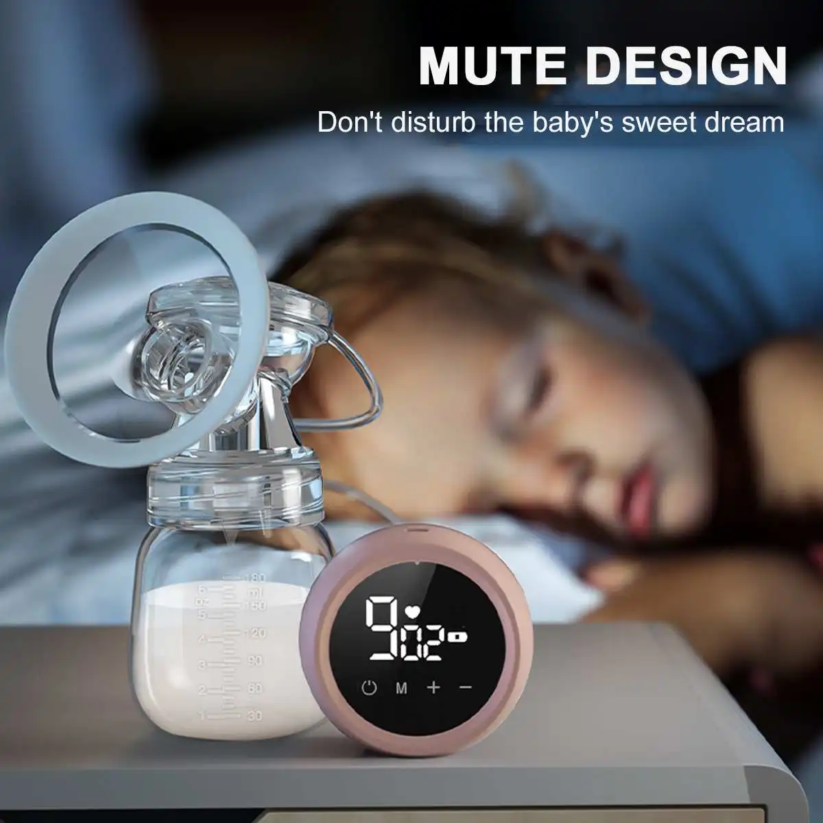 Double Electric Breast Pump Machine BPA Free Rechargeable LED Display Breastfeeding Suction Pump Portable Breast Milk Extractor