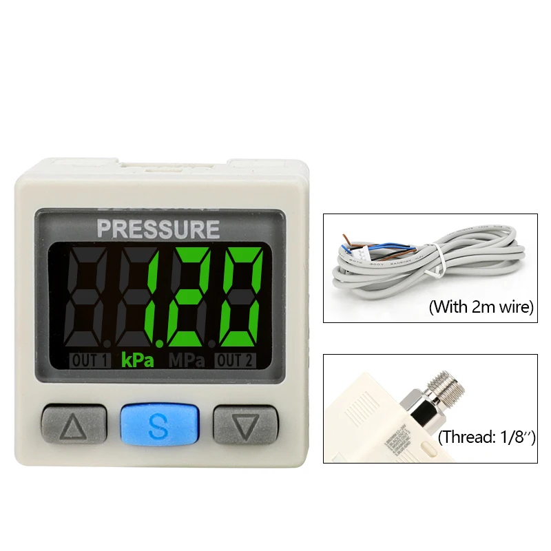 LAIZE Pneumatic Digital Display Pressure Switch Posiitve Negative Mixed Pressure ISE30A ZSE30A DPSN1 DPSP1