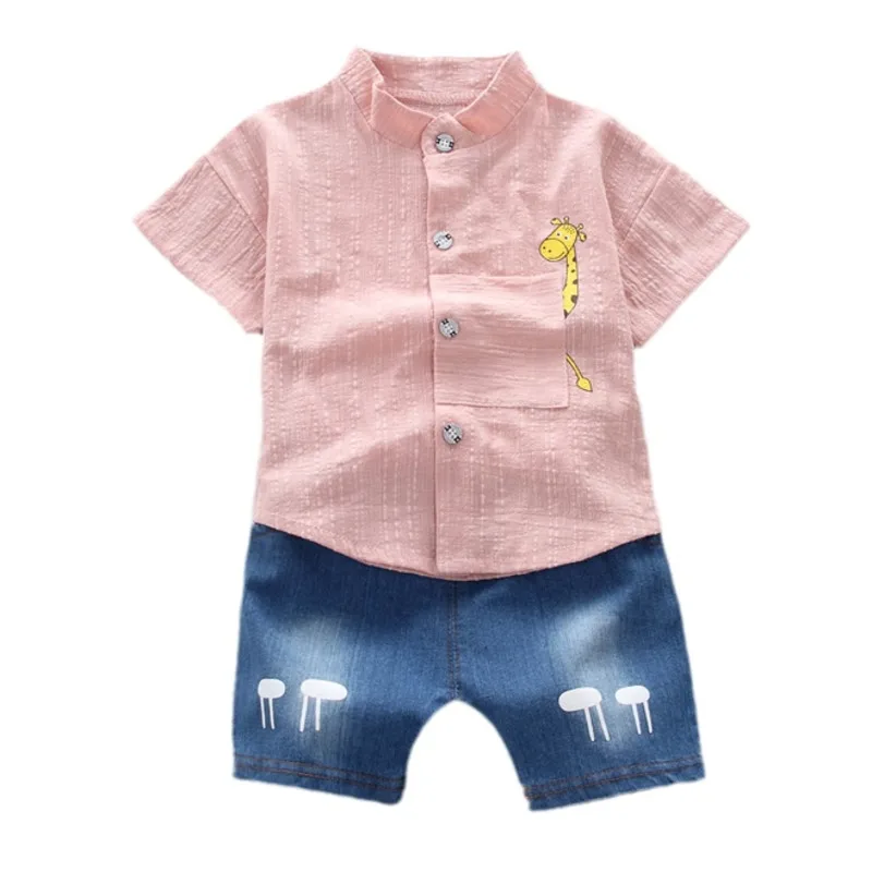 

New Summer Baby Clothes Suit Children Boys Casual Shirt Shorts 2Pcs/Sets Kids Outfits Toddler Fashion Costume Infant Tracksuits