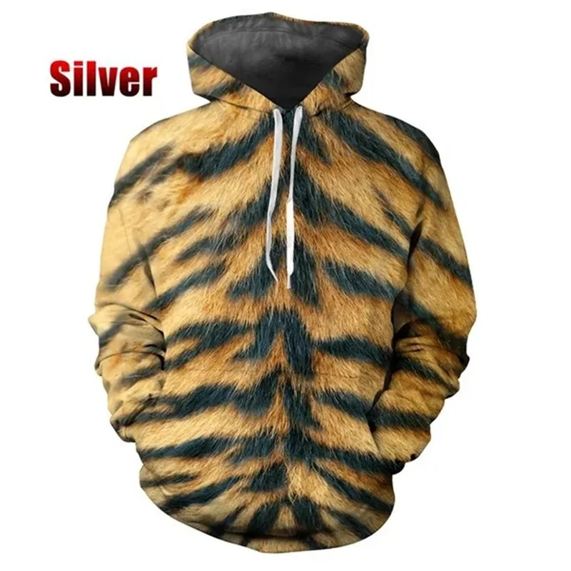 thumbnail image 1 of Sudadera con capucha con estampado de tigre y leopardo para hombre, divertida sudadera informal de manga larga con estampado 3D de animales, jersey de gran tamaño con capucha, 1 of 5