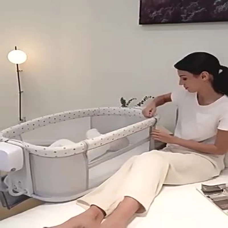 휴대용  침대, 모바일  수면 바구니,  BB 요람은 큰 침대를 바느질할 수 있습니다.