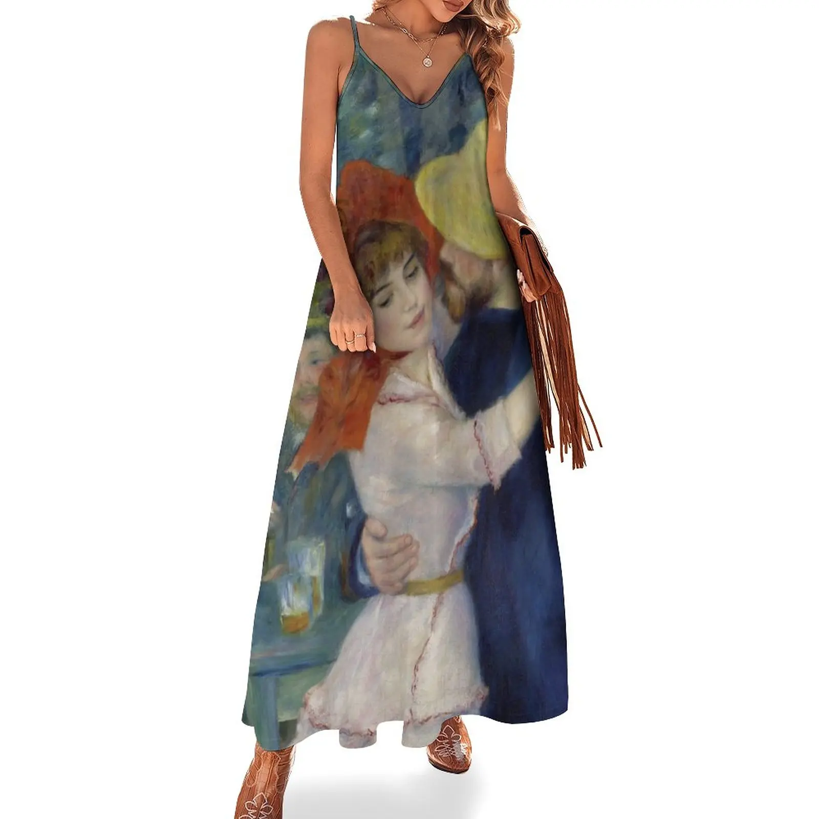 

Dance At Bougival - Pierre-Auguste Renoir Sleeveless Dress summer dress woman 2023 sexy dress