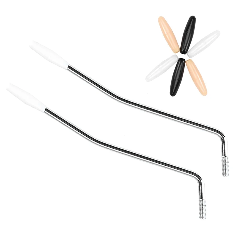 2 Pezzi 5/6Mm Thread Tremolo Arm Whammy Bar, Braccio Tremolo In Metallo Con Punta Per Sistema Tremolo Per Chitarra Elettrica Stratocaster