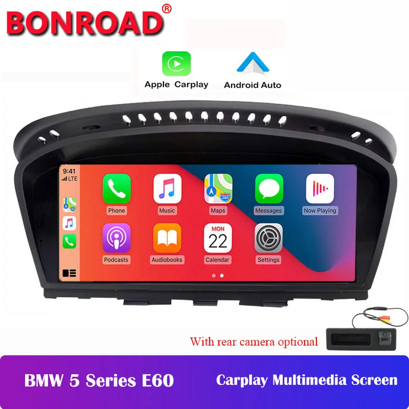 Bonroad Wireless Apple CarPlay Android Auto Car Multimedia For BMW 5/3