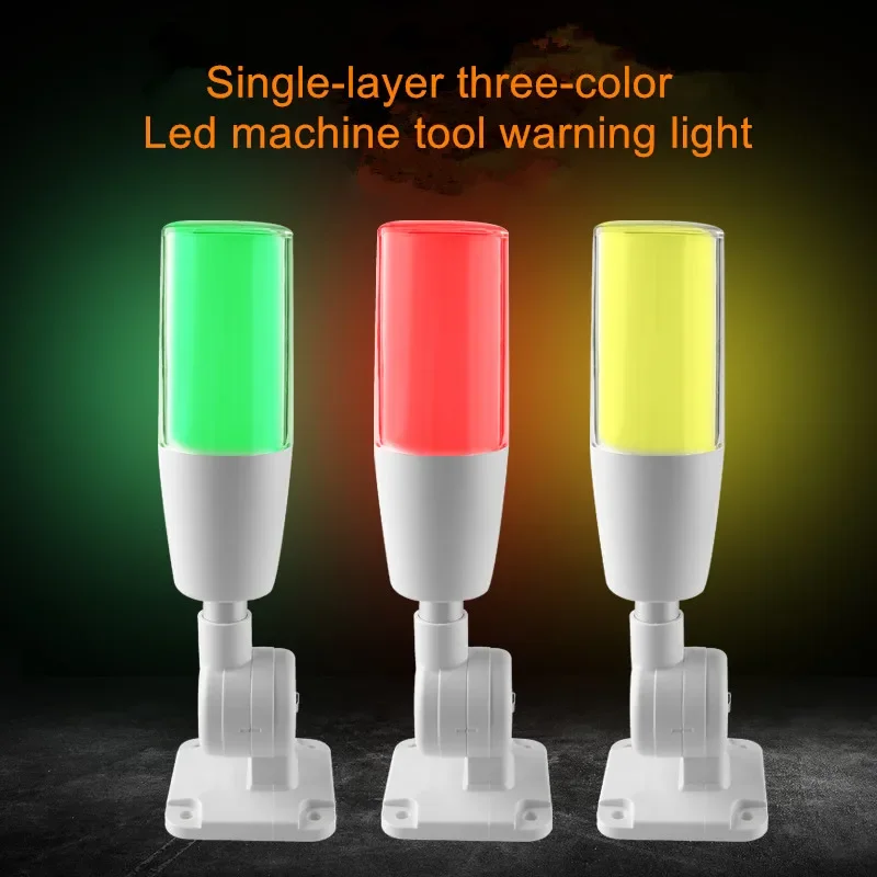 

Machine Light Led 3 Color In 1 Layer Folding 24V Warning Lamp Signal Buzzer Alarm Caution Sound Tower Light Tricolor Dustproof