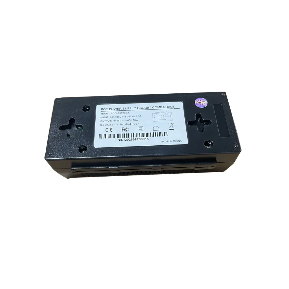 Plexda PoE 인젝터 10/100/1000M 60W 네트워크 이더넷 전원 공급 인젝터 IP 카메라 무선 액세스 포인트 VoIP 전화용
