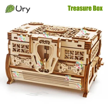 3D Wooden Mini Antique Treasure Box Puzzle 1