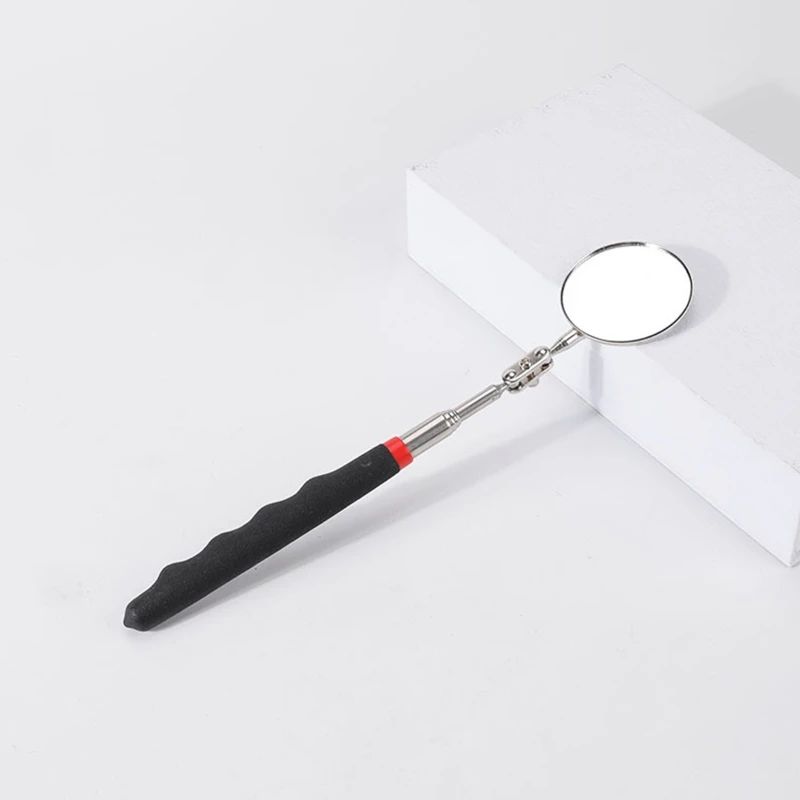 Flexible Inspection Mirror 360 Rotation with Buckle Large Round Welding Mirror for inspection mirror